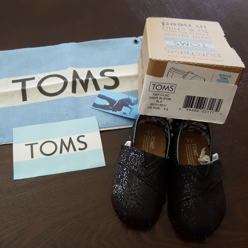Toms Glitter Baby Shoes